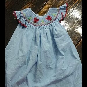 Smocked dress crab 18 month